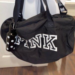 NWT black PINK duffle bag